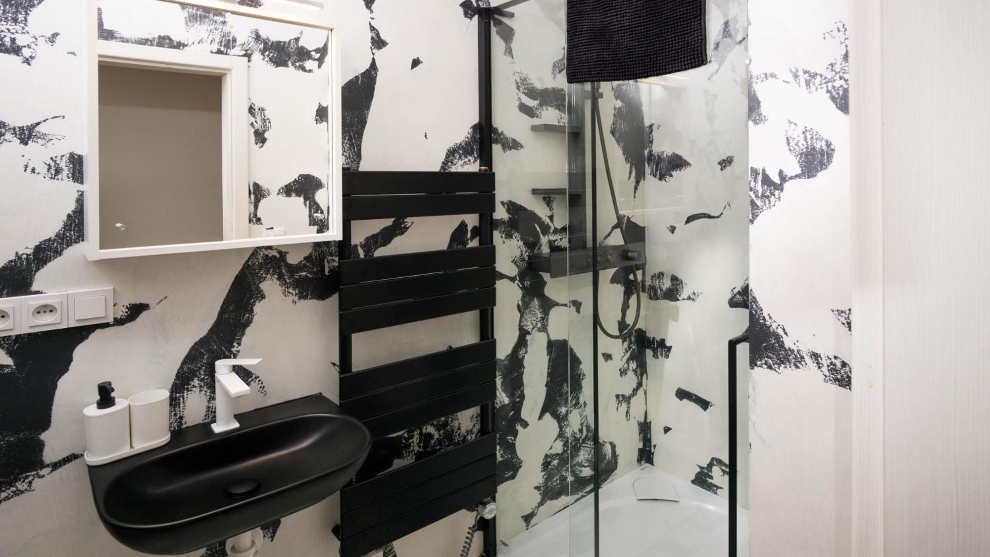 Black & White Apartment Prague By Wenceslas Square And Muzeum 외부 사진