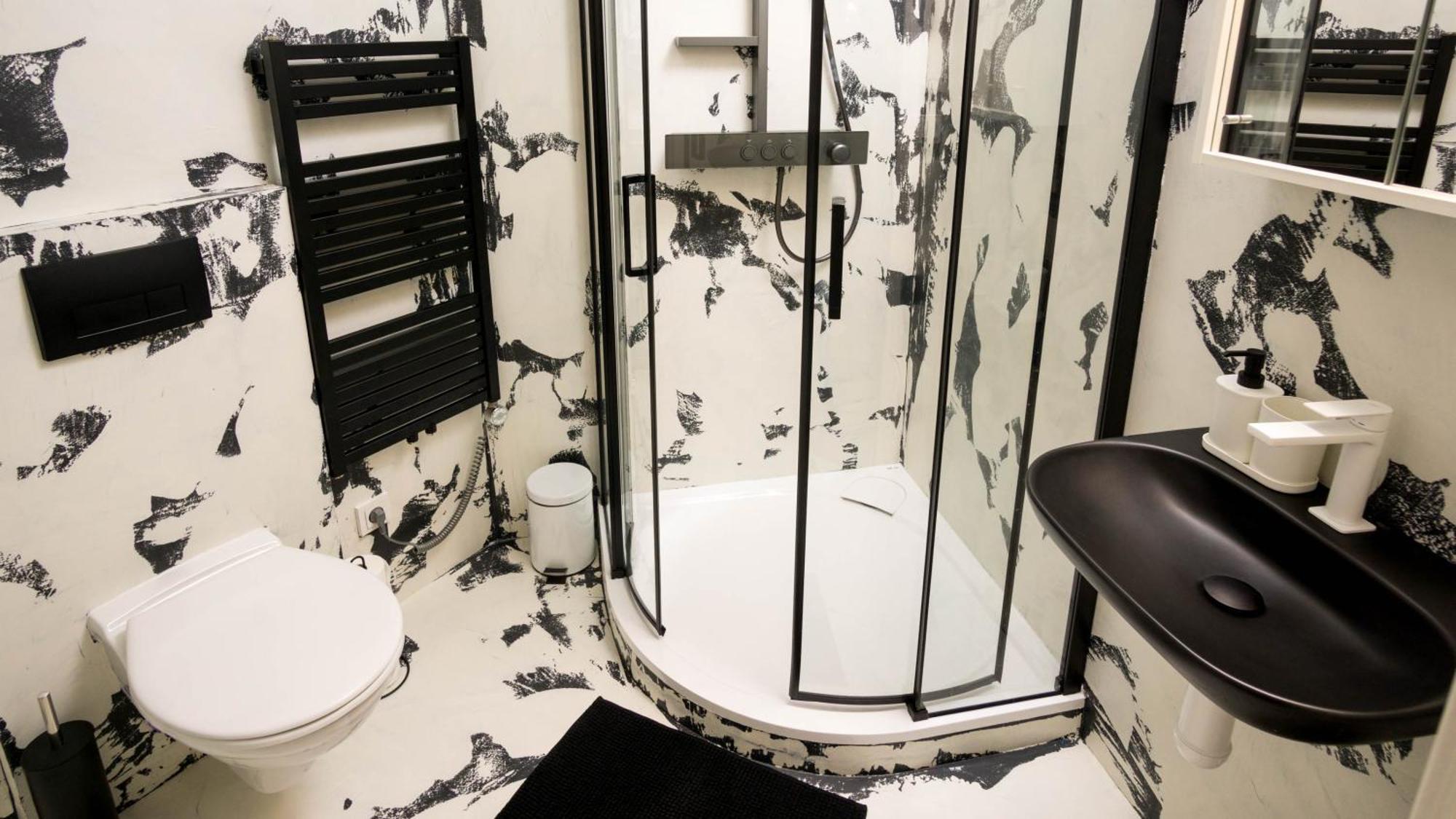 Black & White Apartment Prague By Wenceslas Square And Muzeum 외부 사진